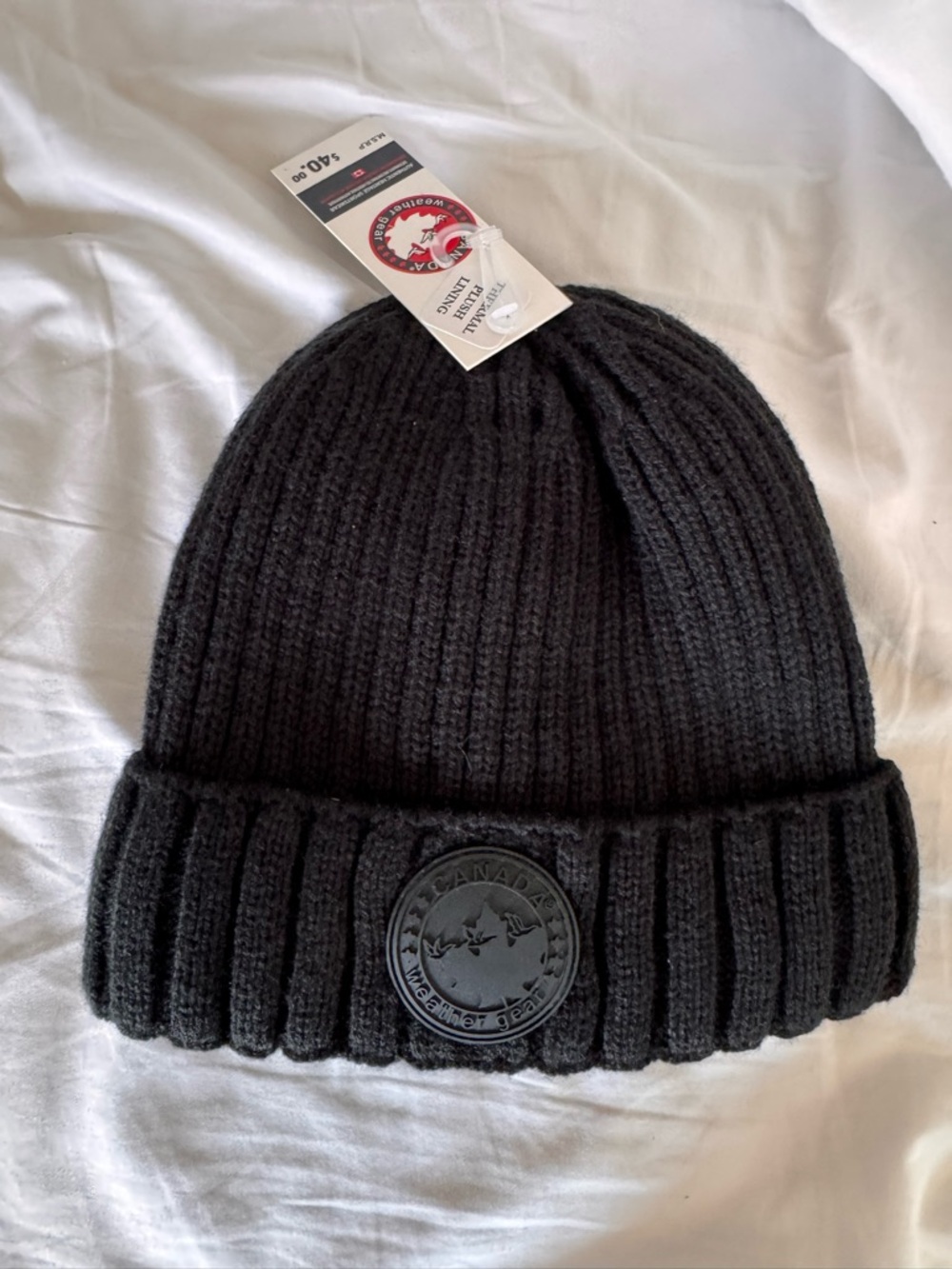 NWT Men's Canada Weather Gear Thermal Plush Lined Beanie
